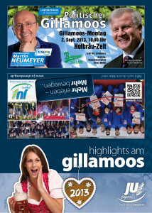 Gillamoos Programm Flyer 2013